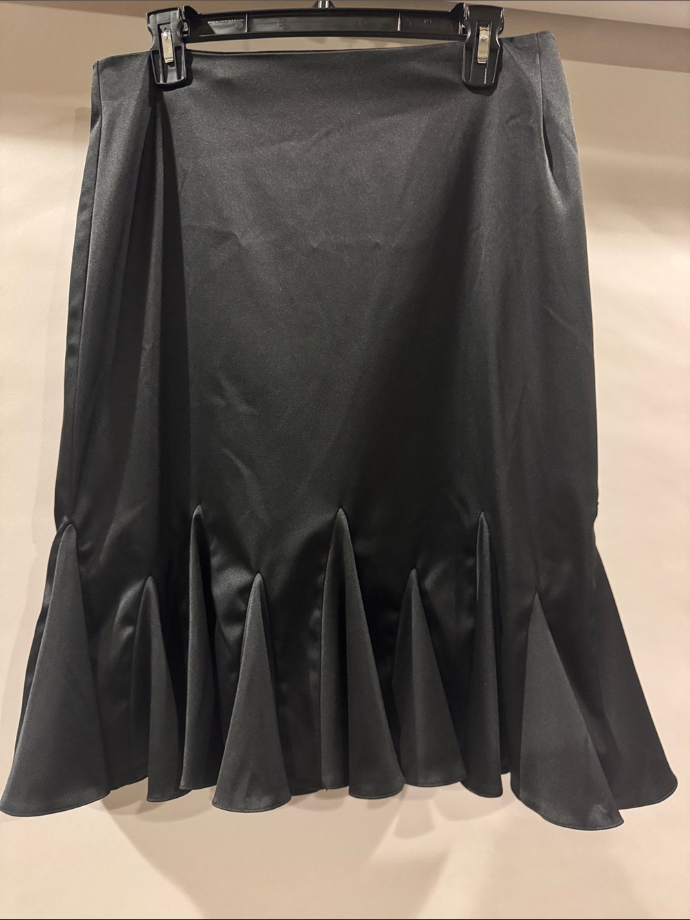 JS Collections Black Flared Hem Women's Skirt